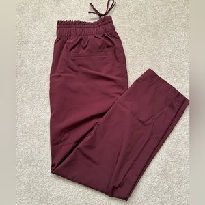 High-Waisted StretchTech Cropped Tapered Pants